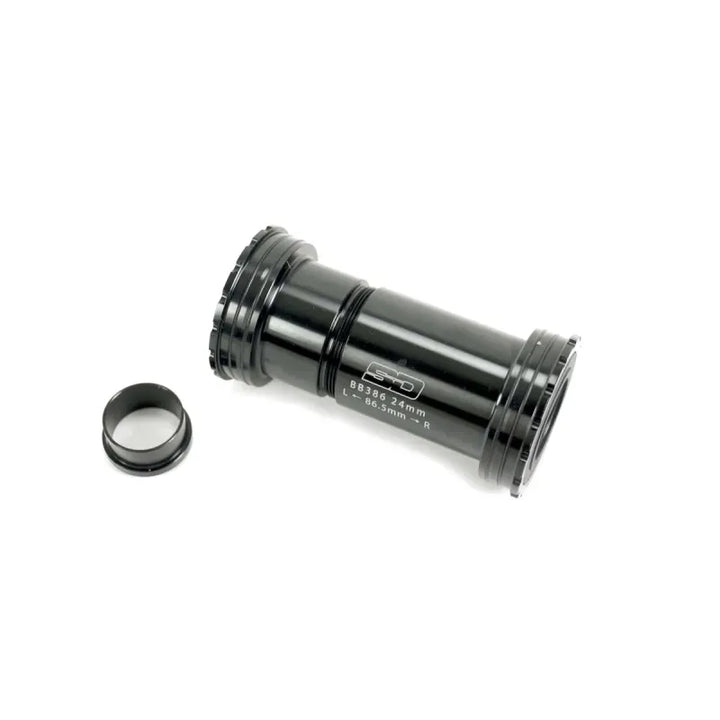 SD  Bottom Bracket Threaded Lock BB386 to 24mm Spindle Black